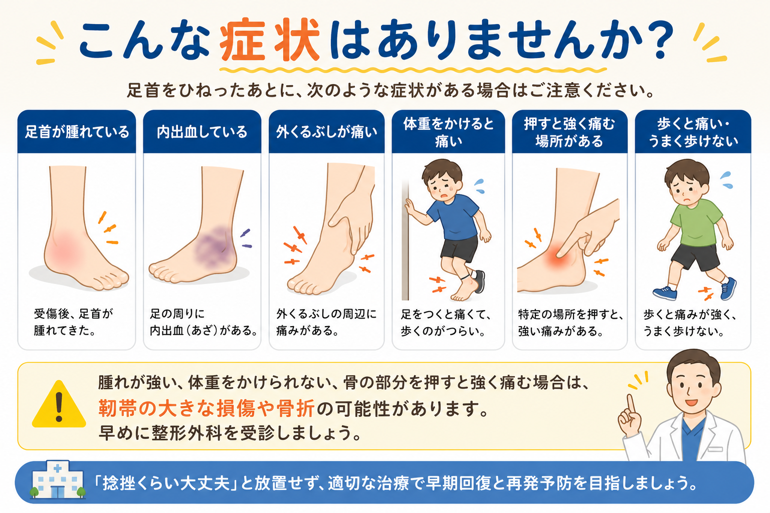 運動会シーズンに多い子供のケガ